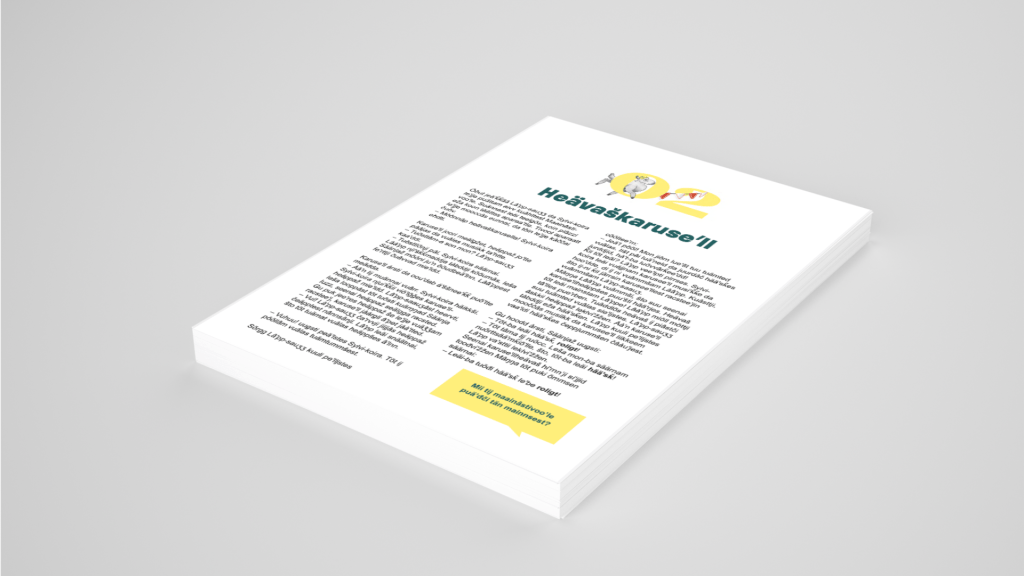 Paperiarkit pinossa.