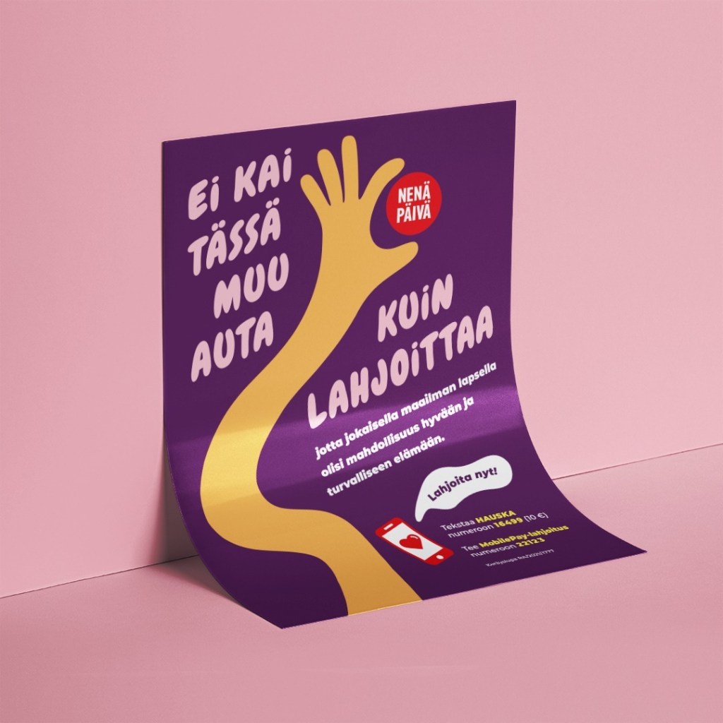 Nenäpäivän juliste.